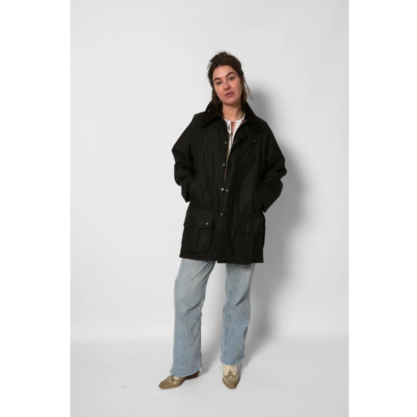 Barbour Classic Beaufort Sylkoil Wax Olive Store Du Nord