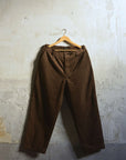 Evan Kinori Single Pleat Pant Sumi Ink Corduroy
