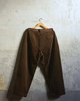 Evan Kinori Single Pleat Pant Sumi Ink Corduroy