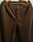 Evan Kinori Single Pleat Pant Sumi Ink Corduroy