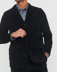 HG Vincent Classic Four Button Workwear Blazer Dusty Black