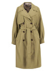 Barbour Women Layla Showerproof Trench Coat Olive