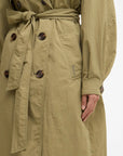 Barbour Women Layla Showerproof Trench Coat Olive
