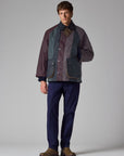 Barbour x Paul Smith Striped Oversized Bedale Wax Jacket