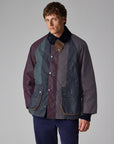 Barbour x Paul Smith Striped Oversized Bedale Wax Jacket
