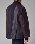 Barbour x Paul Smith Striped Oversized Bedale Wax Jacket