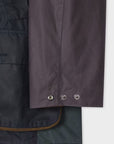 Barbour x Paul Smith Striped Oversized Bedale Wax Jacket