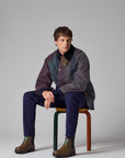 Barbour x Paul Smith Striped Oversized Bedale Wax Jacket