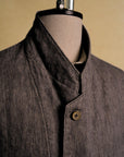 Motiv Relaxed Zoot Jacket Lin/Silk/Wool Charbrown