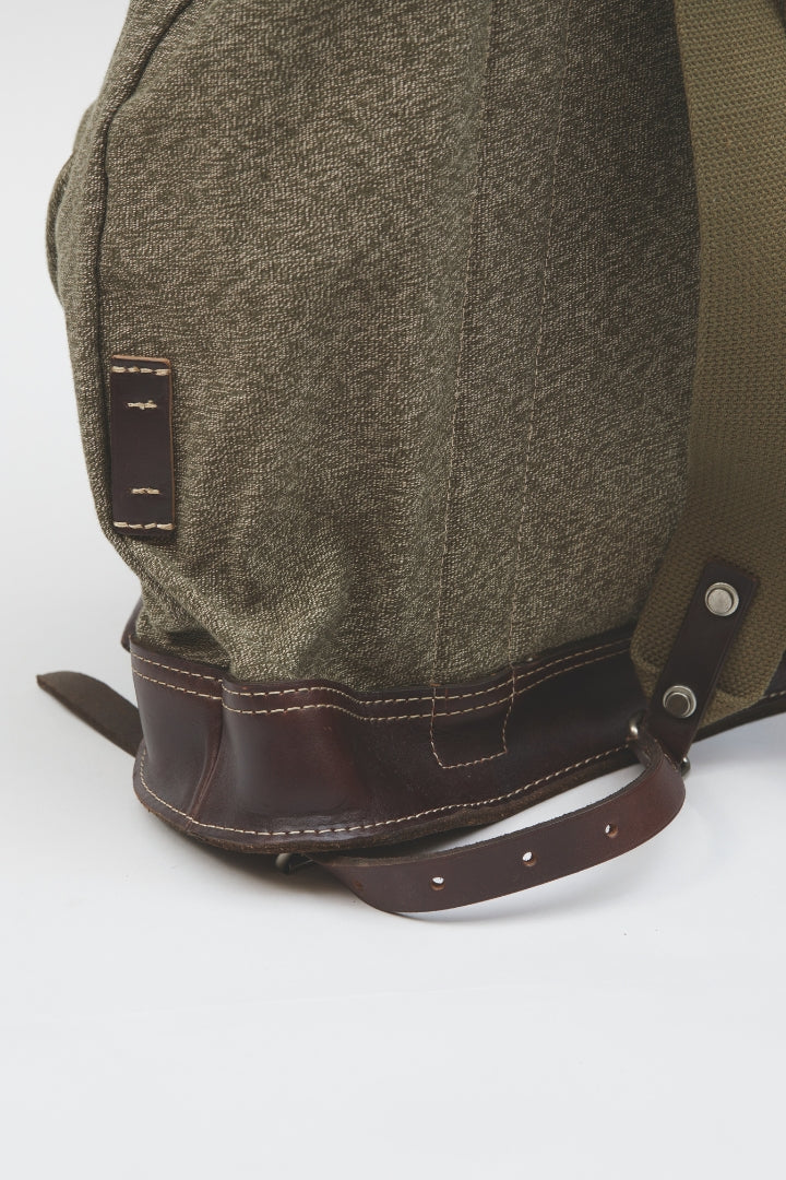 Nigel Cabourn Swiss Army Rucksack Peat Label Dark Green